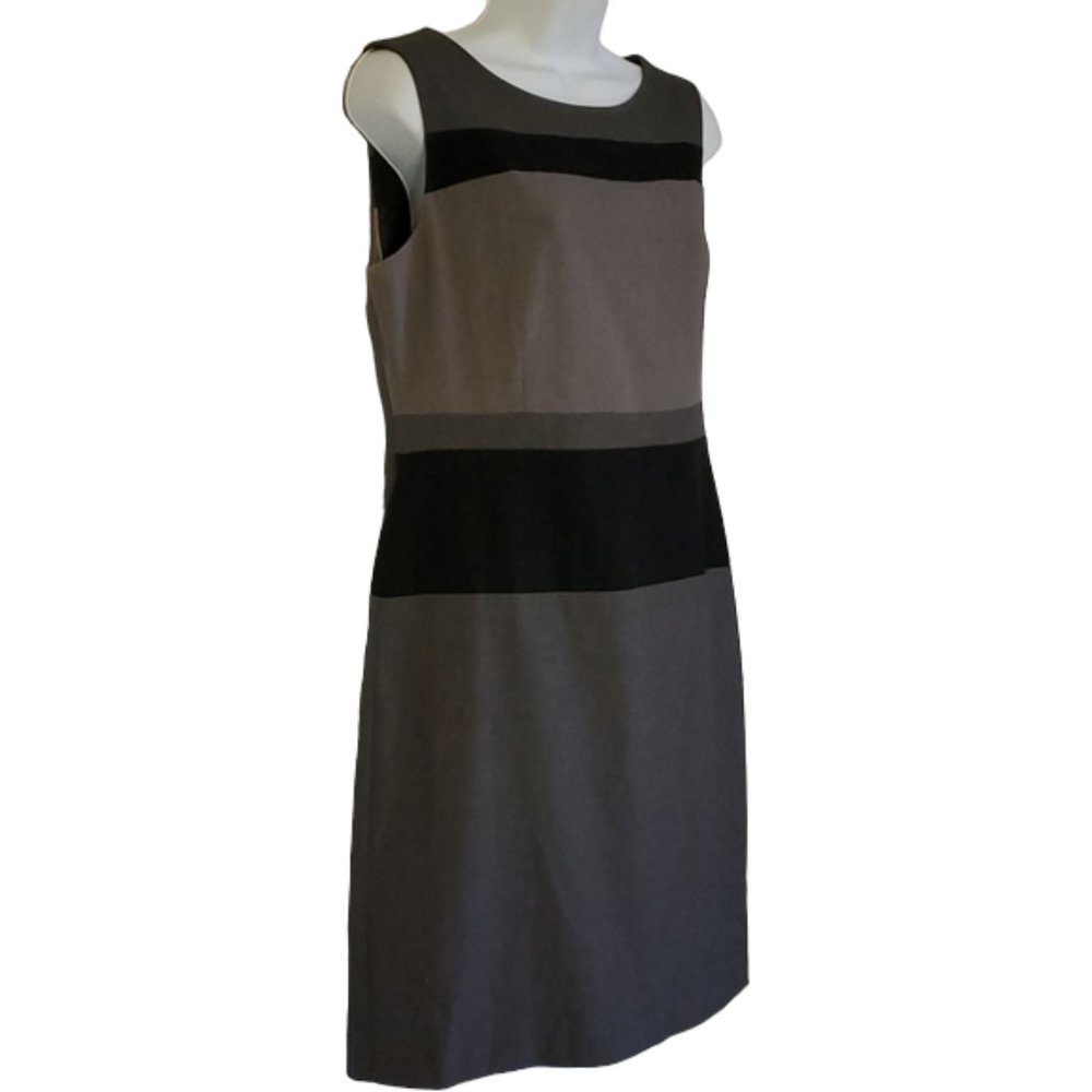 Nine West Color Block Stripe Sleeveless Dress - image 5